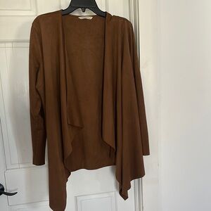 Brown Open Front cardigan size large large